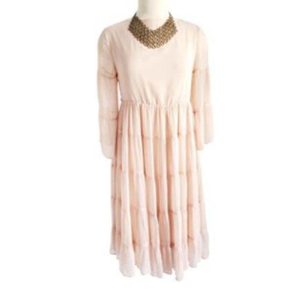 Endless Rose Bell Sleeve Pink Blush Dress